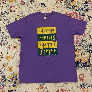 Next Level Apparel Purple Tee with Marching Band